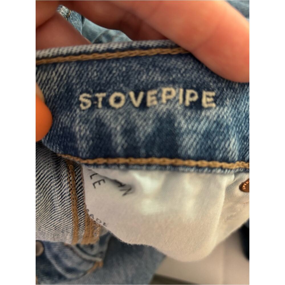 American Eagle Outfitters Light Blue Stovepipe Jeans Size 0 Short - Picture 9 of 11